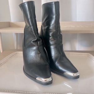 Qupid Booties with Embellished Toe